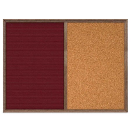 United Visual Products Slim Style Indoor Enclosed Corkboard, 12 UV500SC-GOLD-AMETHY
